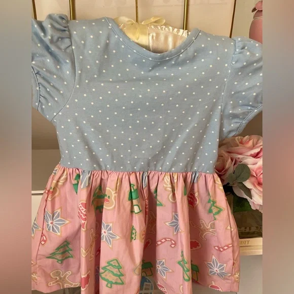 Eleanor Rose Girl’s blouse top holiday Christmas size 5-6 EUC - Picture 5 of 5